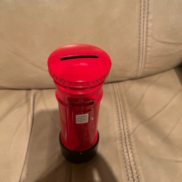 VINTAGE DIE CAST RED METAL BRITISH LONDON POST BOX ELGATE UK 6" - Picture 1 of 4
